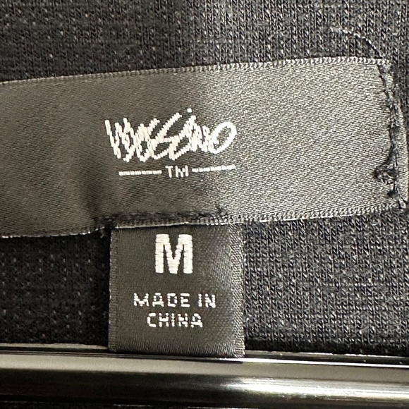 Mossimo Women’s Black Jacket Cardigan Size M Draped Front Long Sleeve Pockets - Picture 5 of 7